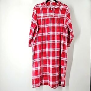 ❤️Butterfly Red & White Plaid 100% Cotton Grannycore Gown